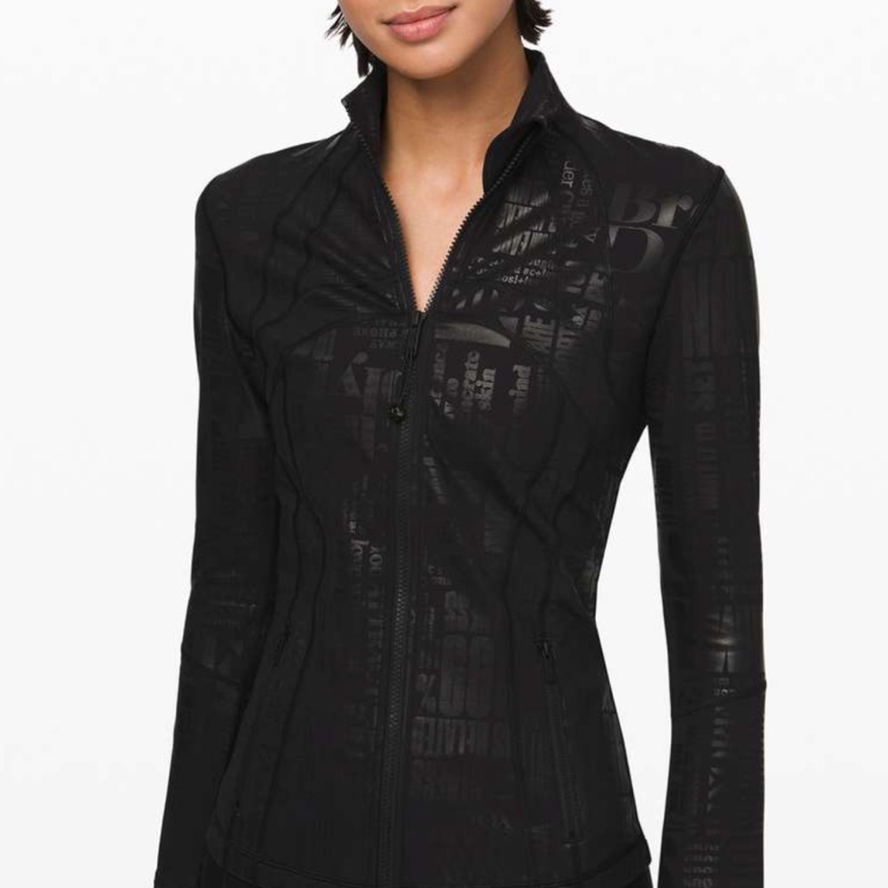 Lululemon Rare Define Athletica Black Textured Jacket